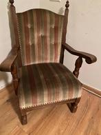Antieke leunstoel hout, Antiek en Kunst, Ophalen