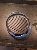 Le Creuset ronde gietijzeren  Grillpan 25x25, Huis en Inrichting, Keuken | Potten en Pannen, Ophalen of Verzenden, Gebruikt, Gietijzer