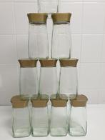 10 Douwe Egberts lege glazen potten van 600ml, Ophalen of Verzenden, Zo goed als nieuw, Glas, Pot, Bus of Blik