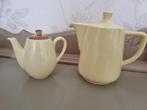 Gele retro koffie en theekan, Verzamelen, Retro, Ophalen of Verzenden, Huis en Inrichting