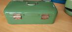 vintage groene emaille broodtrommel, Antiek en Kunst, Ophalen