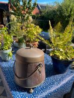 Antieke Koperen Doofpot met Geelkoperen Deksel, Ophalen, Koper