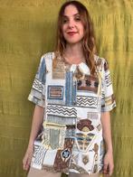 Vintage blouse - print - 90s - 40 / L / Large, Maat 38/40 (M), Ophalen of Verzenden, HGV, Vintage