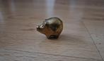 Messing varken biggetje big brass beeldje dier klein vintage, Ophalen of Verzenden, Zo goed als nieuw, Beeldje of Figuurtje