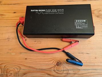 Omvormer 2000W pure sinus, 24V - 220V beschikbaar voor biedingen