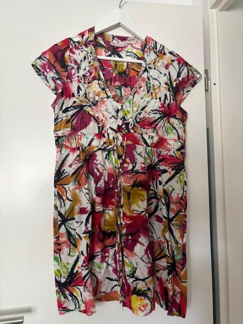 Vrolijke rijk versierde Didi tuniek maat M, Kleding | Dames, Blouses en Tunieken, Gedragen, Maat 38/40 (M), Overige kleuren, Ophalen of Verzenden
