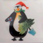 MULTIPLE CHOICE WIT/GROEN SCHAALTJE + PINGUÏN-KERST SERVIES, Diversen, Kerst, Verzenden, Zo goed als nieuw