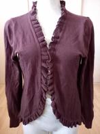 Donkerbruin bolero  vestje maat 44, katoen, Bruin, Maat 42/44 (L), Ophalen of Verzenden, Gedragen