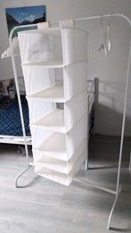 Ikea kledingrek met zes kledinghangers en vakken, Kleding | Dames, Kledingrekken, Ophalen of Verzenden