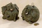 Leuke, vrolijke, groene, bolle Olifant, circus, spaarpot, Ophalen of Verzenden, Nieuw, Kunststof, Dier