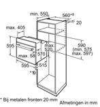 Bosch inbouw heteluchtoven E-nr HBA23B150E/46 HMD5431 3-2016, 45 tot 60 cm, Gebruikt, Verzenden, Oven met grill