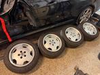 Mercedes-Benz W126/C126 Monoblock stijl velgen met banden, 16 inch, Ophalen of Verzenden, Band(en), Zomerbanden