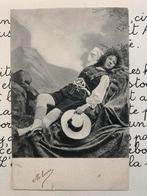 1902 Dame in lederhosen in de bergen (JJ), Verzamelen, Ophalen of Verzenden, Voor 1920, Gelopen, Overige thema's
