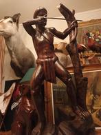 Beeld grote boogschutter , xxl 1,63m , vintage, prachtig, Antiek en Kunst, Ophalen