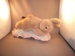 happy horse konijn bruin op gebloemde kussen 1994 totaal28cm, Ophalen of Verzenden, Zo goed als nieuw, Konijn