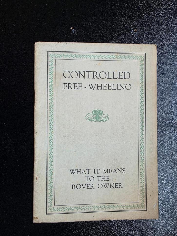 Rover folder uit 1933, Boeken, Auto's | Folders en Tijdschriften, Zo goed als nieuw, Overige merken, Ophalen