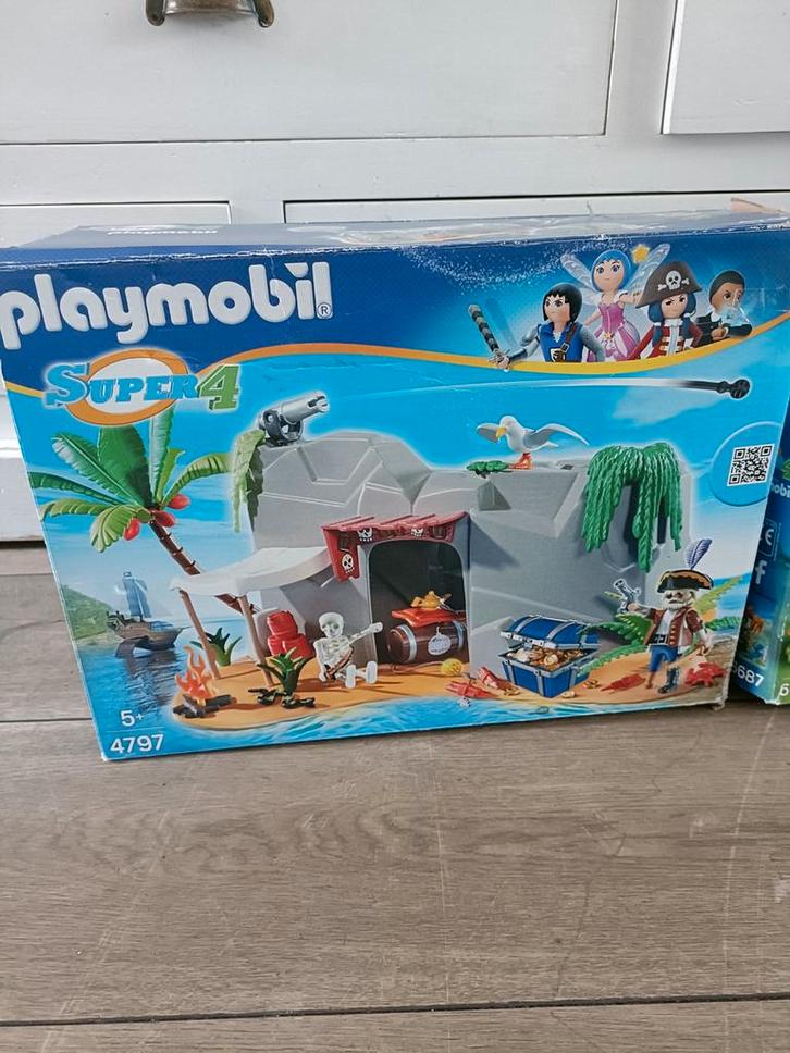 Playmobil set 4797 piraten eiland, Kinderen en Baby's, Speelgoed | Playmobil, Zo goed als nieuw, Complete set, Ophalen of Verzenden