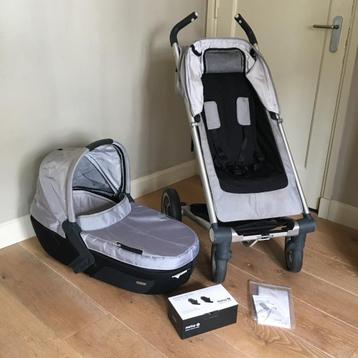Kinderwagen Mutsy Exo met zitje, reiswieg, veel accessoires beschikbaar voor biedingen