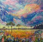 Schilderij Lavendel Veld, Ophalen of Verzenden