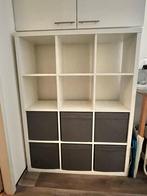 Ikea Kallax kast incl. Dröna bakken, Ophalen, Met plank(en), Kunststof, 100 tot 150 cm