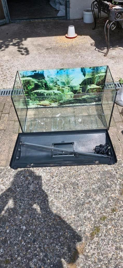 2 aquariums te koop incl. Alle benodigdheden, Dieren en Toebehoren, Vissen | Aquaria en Toebehoren, Zo goed als nieuw, Leeg aquarium