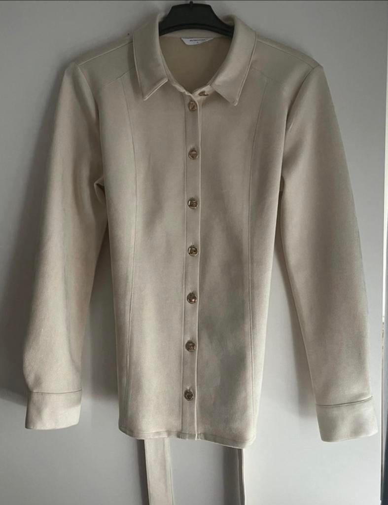 Dames suede blouse M, Kleding | Dames, Blouses en Tunieken, Ophalen, Nieuw, Maat 38/40 (M), Wit
