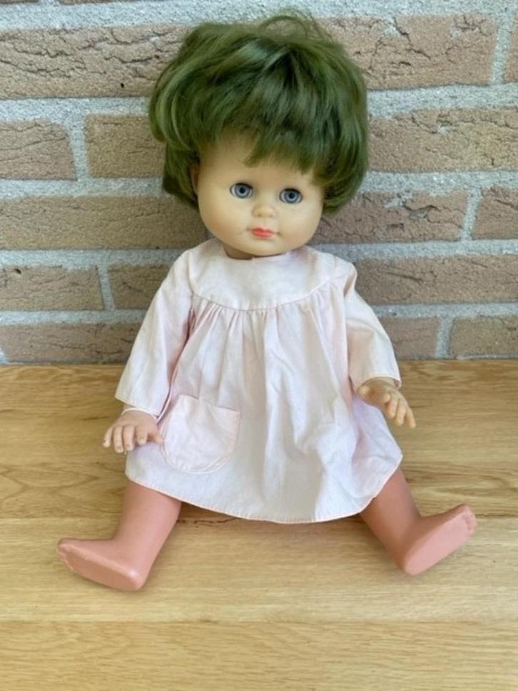 Schildpad Schildkröt pop baby ong 40cm., Verzamelen, Poppen, Zo goed als nieuw, Pop, Ophalen of Verzenden