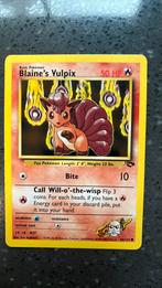 Pokémon card Blaine’s Vulpix 66/132 1995, Hobby en Vrije tijd, Verzamelkaartspellen | Pokémon, Losse kaart, Verzenden
