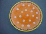 Blond Amsterdam oranje met witte stip gebaksbord 18 cm, Blond Amsterdam, Ophalen of Verzenden, Zo goed als nieuw, Bord(en)