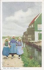 Marken naar het dorp oude gelopen ansichtkaart( a2017 ), Ophalen of Verzenden, Gelopen
