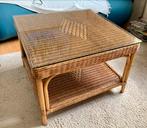 Mooi Rotan tafel, vintage, zgan, Huis en Inrichting, Tafels | Salontafels, Ophalen of Verzenden, Zo goed als nieuw, 50 tot 100 cm
