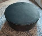 Woood poef donkergroen velvet d79xh26cm, Ophalen, Rond, Minder dan 50 cm, Zo goed als nieuw