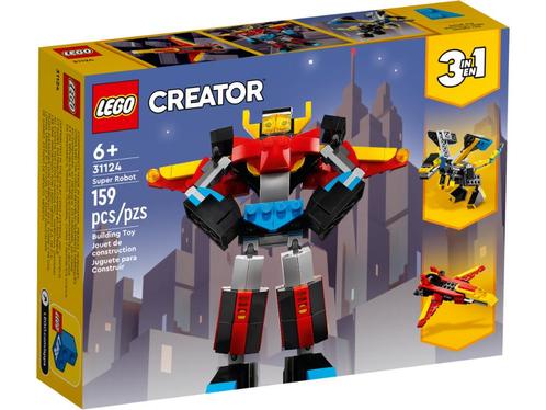 Lego Creator 3-in-1 31124 Superrobot, Kinderen en Baby's, Speelgoed | Duplo en Lego, Nieuw, Lego, Complete set, Ophalen of Verzenden