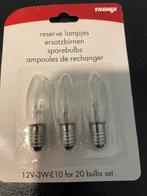 6x kerst reservelampjes 20 lampsnoer 12v e10 3w, Diversen, Kerst, Ophalen of Verzenden, Nieuw
