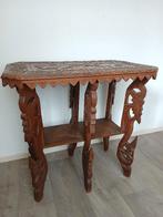 sidetable Indonesië, hand houtsnijwerk - olifant, tijger, Ophalen