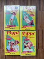 4 Video's Pippi Langkous, Gebruikt, Alle leeftijden, Kinderprogramma's en -films, Overige typen