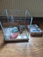 Vissenkom incl. overige materialen, zie foto, Dieren en Toebehoren, Ophalen, Zo goed als nieuw, Leeg aquarium