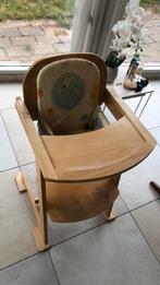 Kinderstoel hout, Ophalen, Gebruikt, Meegroeistoel, Gordel(s)
