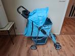 Hondenbuggy blauw, Dieren en Toebehoren, Ophalen, Gebruikt