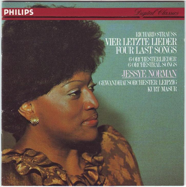 Jessye Norman soleert in Strauss Vier letzte Lieder, Cd's en Dvd's, Cd's | Klassiek, Zo goed als nieuw, Vocaal, Romantiek, Met libretto