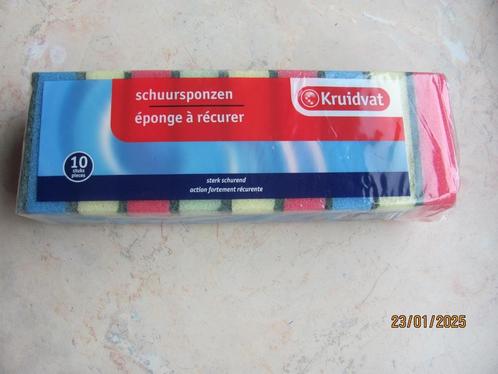 NIEUW 9 x KRUIDVAT rechthoekige SCHUURSPONZEN schuurspons, Huis en Inrichting, Schoonmaakartikelen, Overige typen, Ophalen of Verzenden