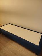 Pullman boxspring, Ophalen, 90 cm, Eenpersoons, Blauw
