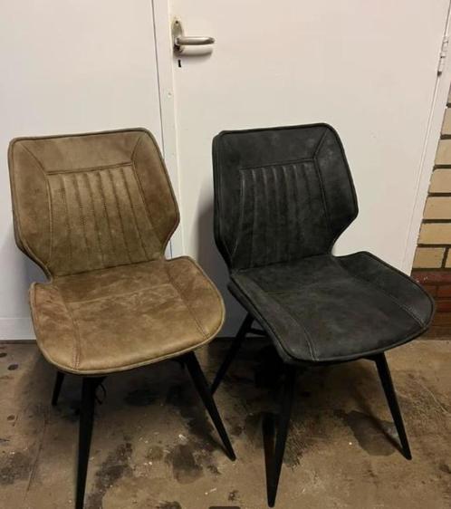 2 stuks stoelen Quick nieuw OUTLET sale maxfurn mx sofa, Huis en Inrichting, Stoelen, Nieuw, Twee, Leer, Metaal, Overige kleuren