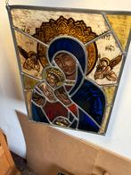 Te koop maria met kind glas en lood, Ophalen of Verzenden