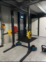 Squat Rack met Olympische Halterstang Ez +270 kg gewichten, Sport en Fitness, Fitnessmaterialen, Ophalen, Zo goed als nieuw