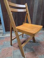 Vintage Houten Klapstoel inklapbaar terrasstoel tuinstoel, Tuin en Terras, Tuinstoelen, Ophalen, Hout, Inklapbaar