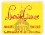 Oud limonade etiket Roosendaal, Verzamelen, Ophalen of Verzenden, Zo goed als nieuw, Overige typen