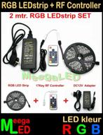 RGB LEDstrip - 60L/m - IP65 - SET 2m + RF controller, Huis en Inrichting, Lampen | Overige, Nieuw, LEDverlichting, Ophalen of Verzenden