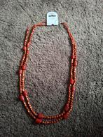 Nieuw  ketting kraaltjes Bruin, Ophalen of Verzenden, Nieuw, Bruin, Overige materialen