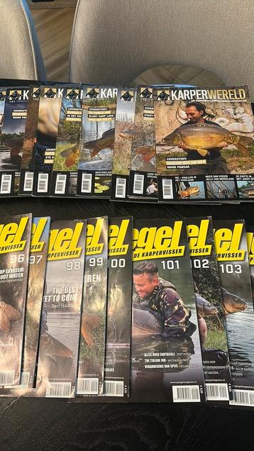 20x karperwereld magazine & 24x spiegelmagazine beschikbaar voor biedingen